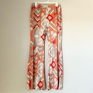 Cato Women’s Coral & Tan Patterned Palazzo Pants